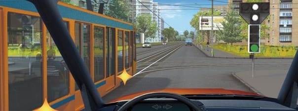 вы намерены проехать перекресток в прямом направлении
