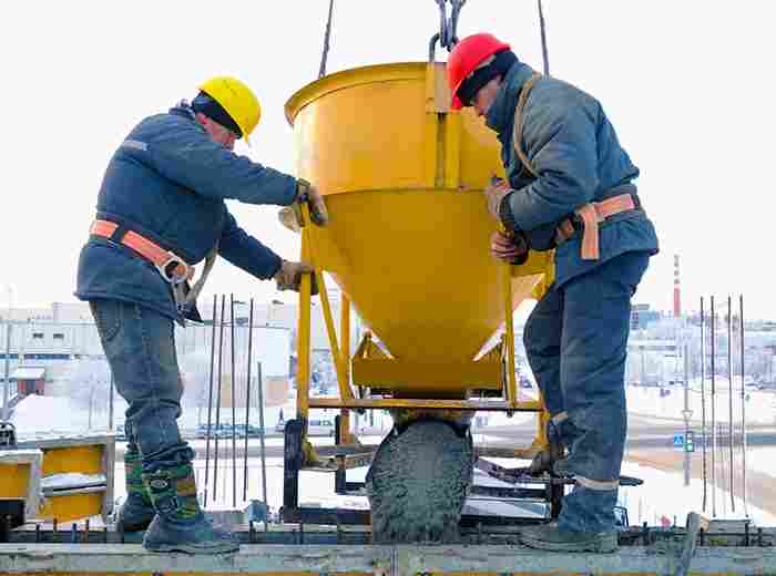 до скольки градусов можно заливать бетон