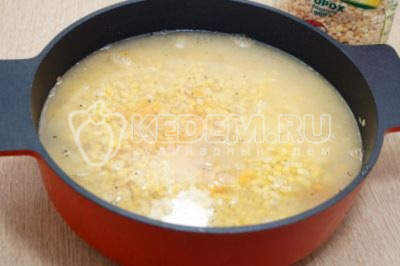 как готовить гороховую кашу в кастрюле