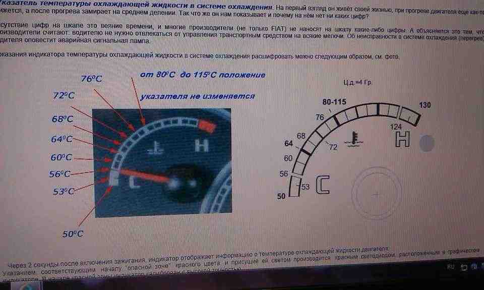 какая должна быть температура рабочая