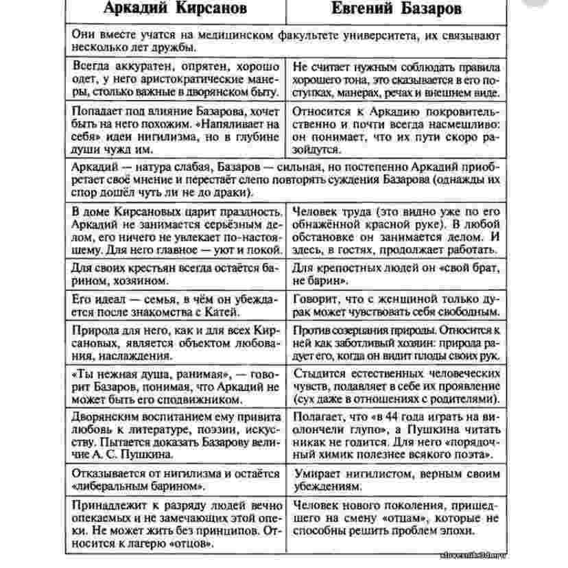 какую характеристику дает аркадий базарову