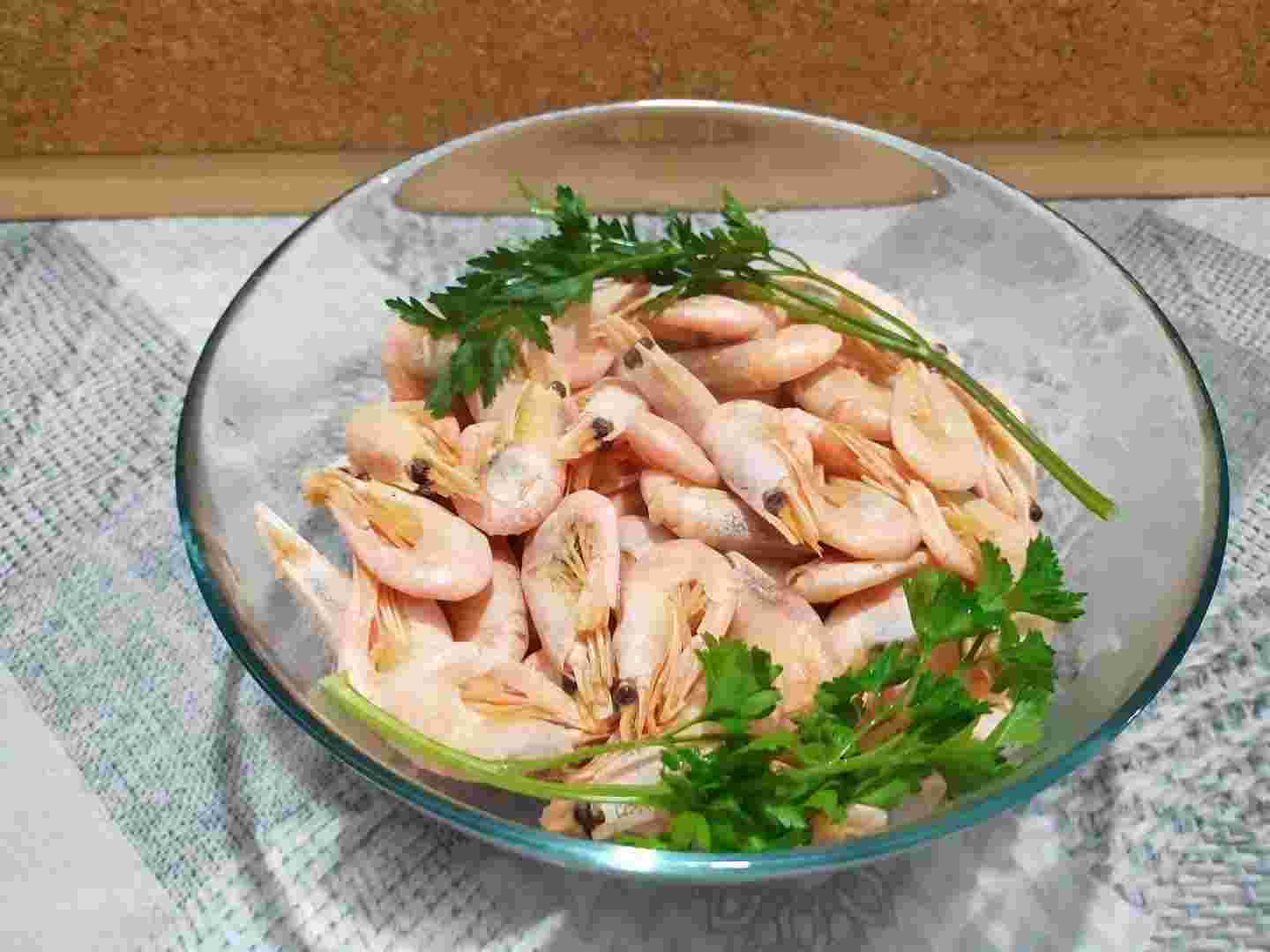 креветки варить в кипящей воде сколько минут