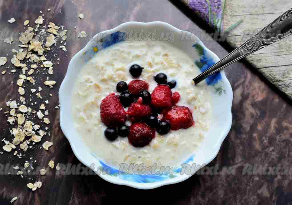 овсяная каша на молоке рецепт