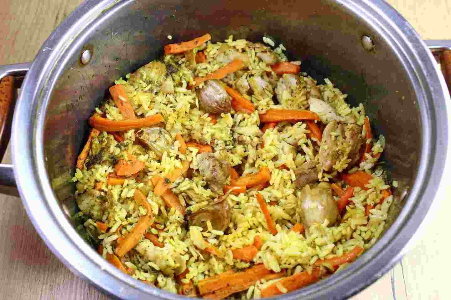 плов из курицы в кастрюле пошаговый рецепт