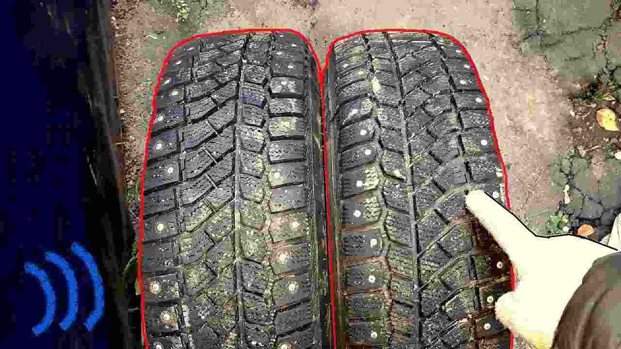 правильное направление протектора зимней резины