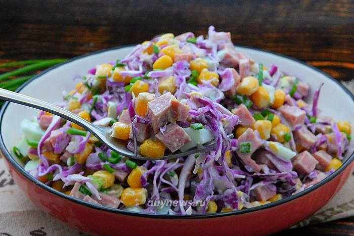 салат из краснокочанной капусты свежей рецепт