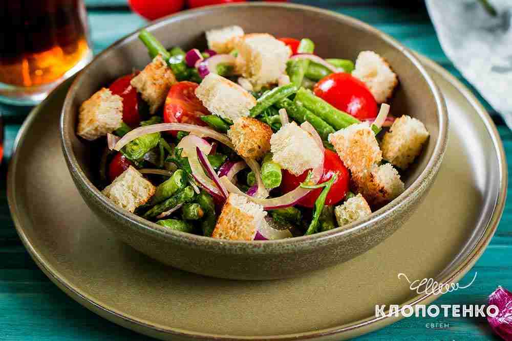 салат из фасоли вареной простой рецепт классический