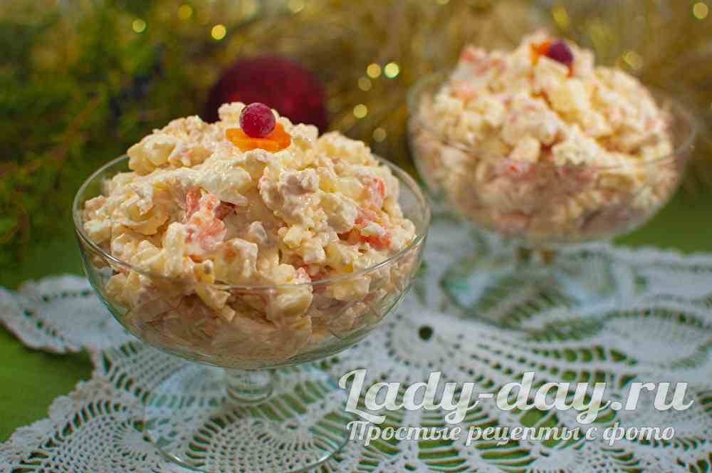 салат с грудкой курицы простой рецепт