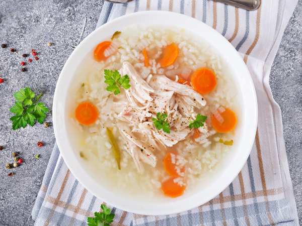 сколько варится рис в супе