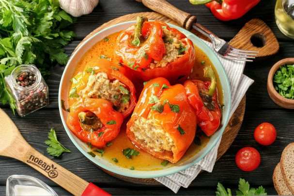 сколько варить перцы с фаршем в кастрюле