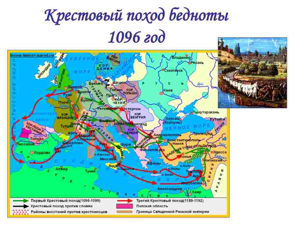 сколько всего было крестовых походов