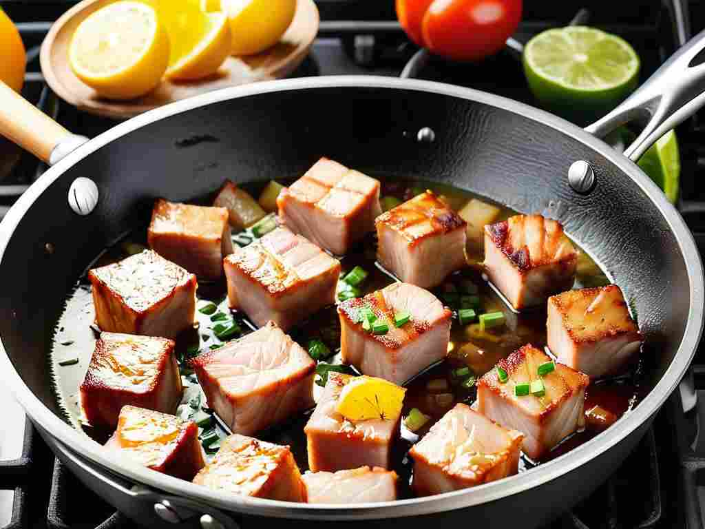 сколько жарить свинину на сковороде кусочками