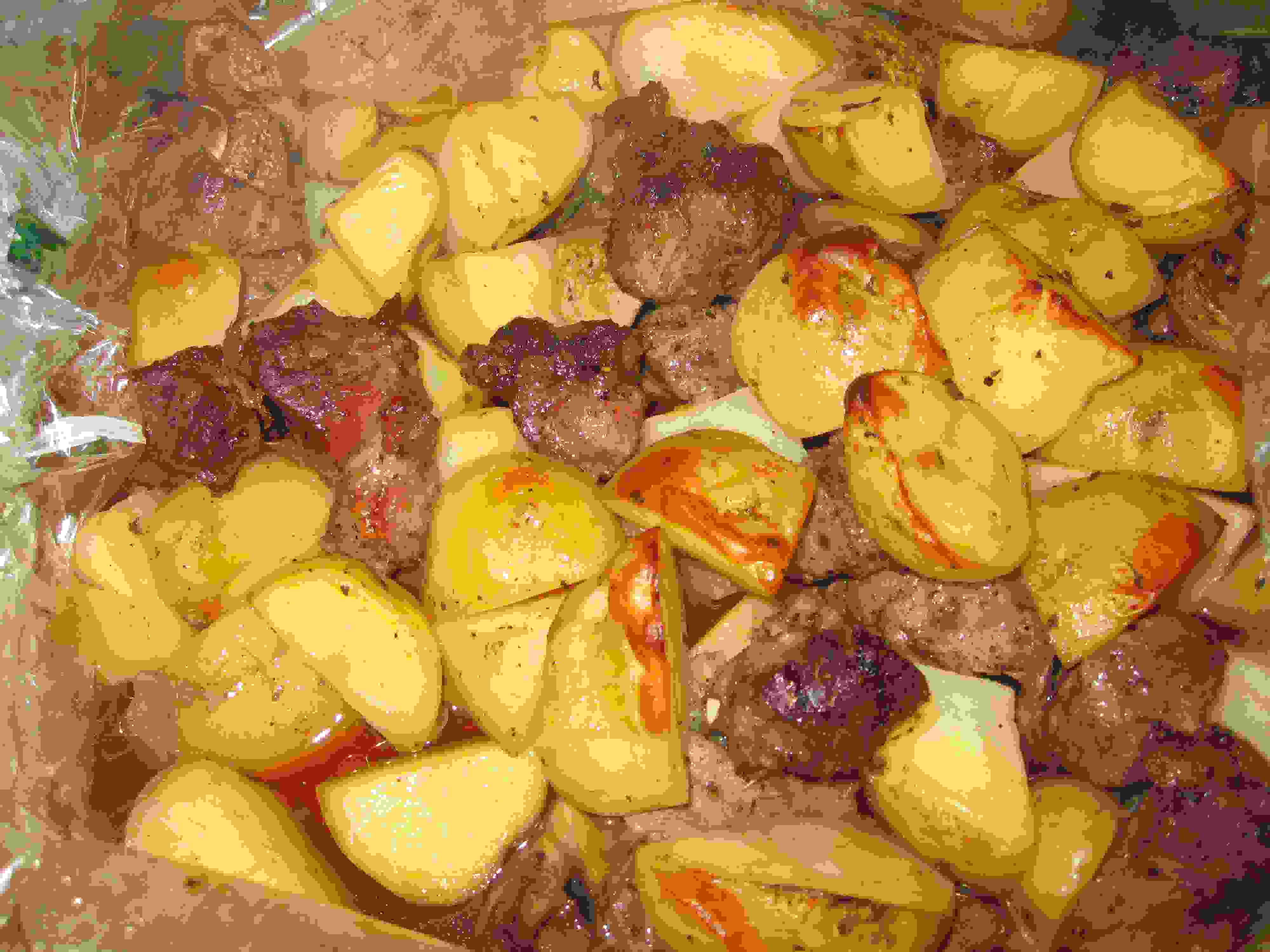 спагетти с мясом на сковороде простой рецепт