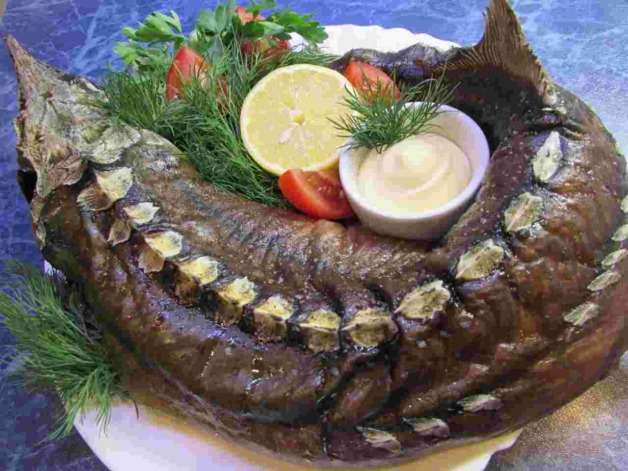 стерлядь в духовке целиком рецепт