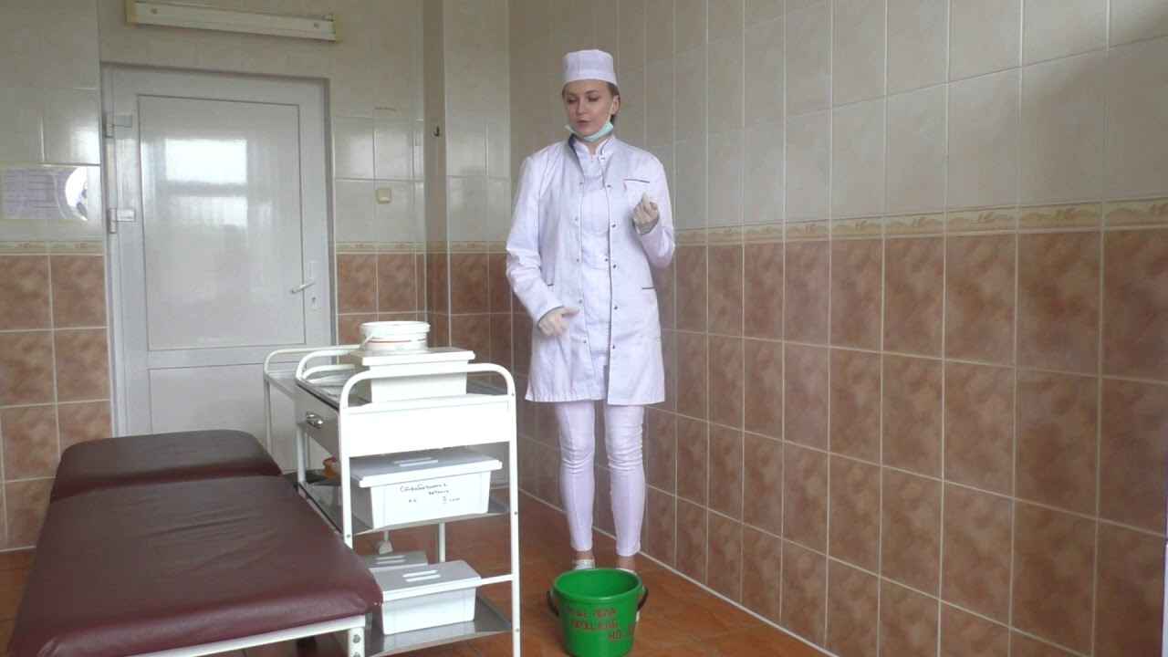 текущая уборка процедурного кабинета алгоритм