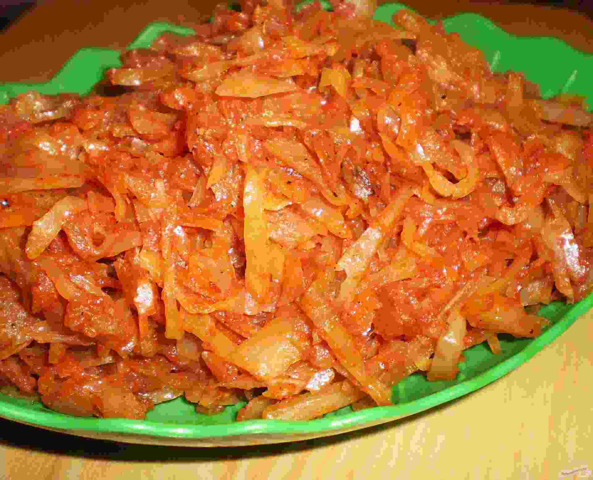 тушеная капуста в мультиварке пошаговый рецепт