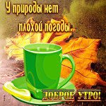 у природы нет плохой погоды доброе утро