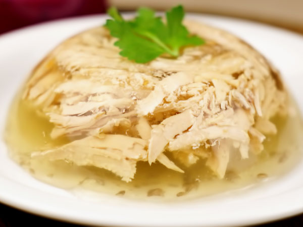 холодец с желатином на бульоне