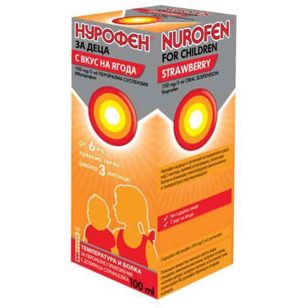через сколько действует нурофен детский сироп