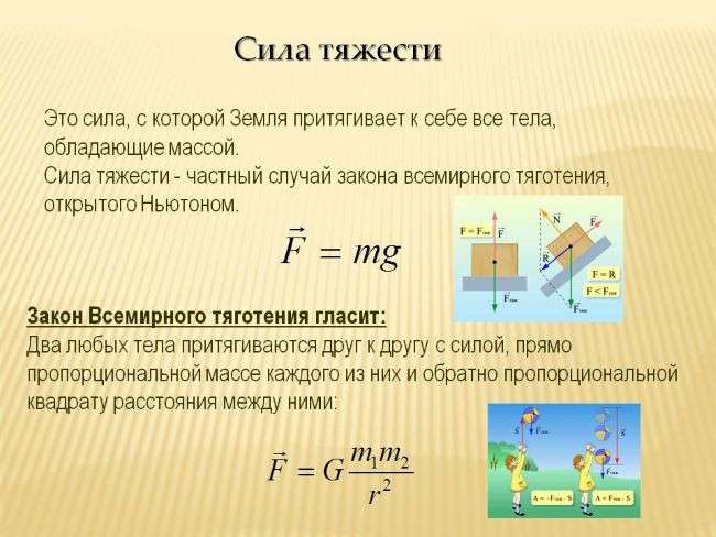 в чем измеряется сила тяжести