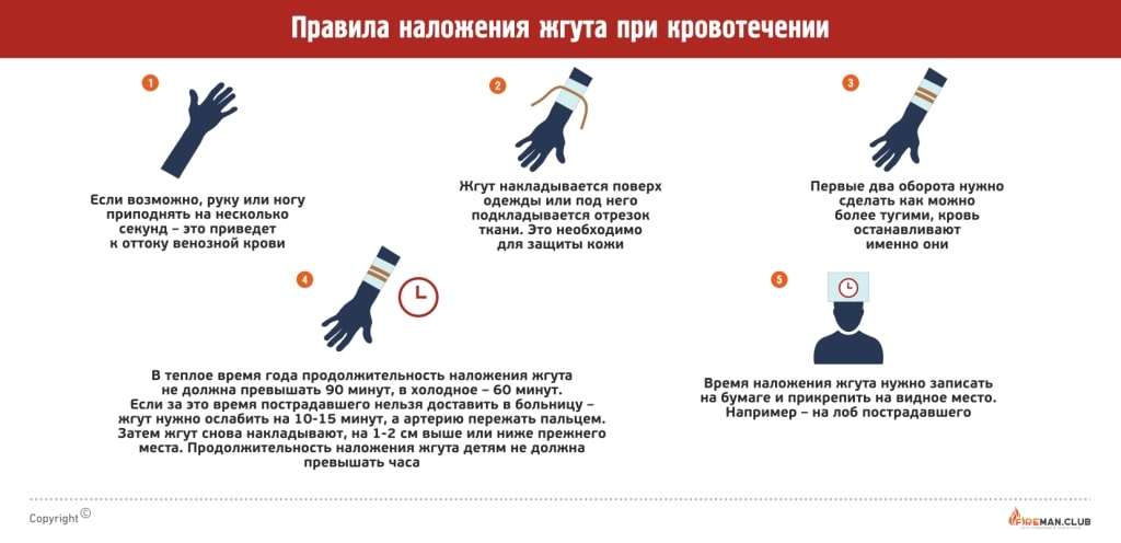 жгут можно ослаблять снимать не более чем