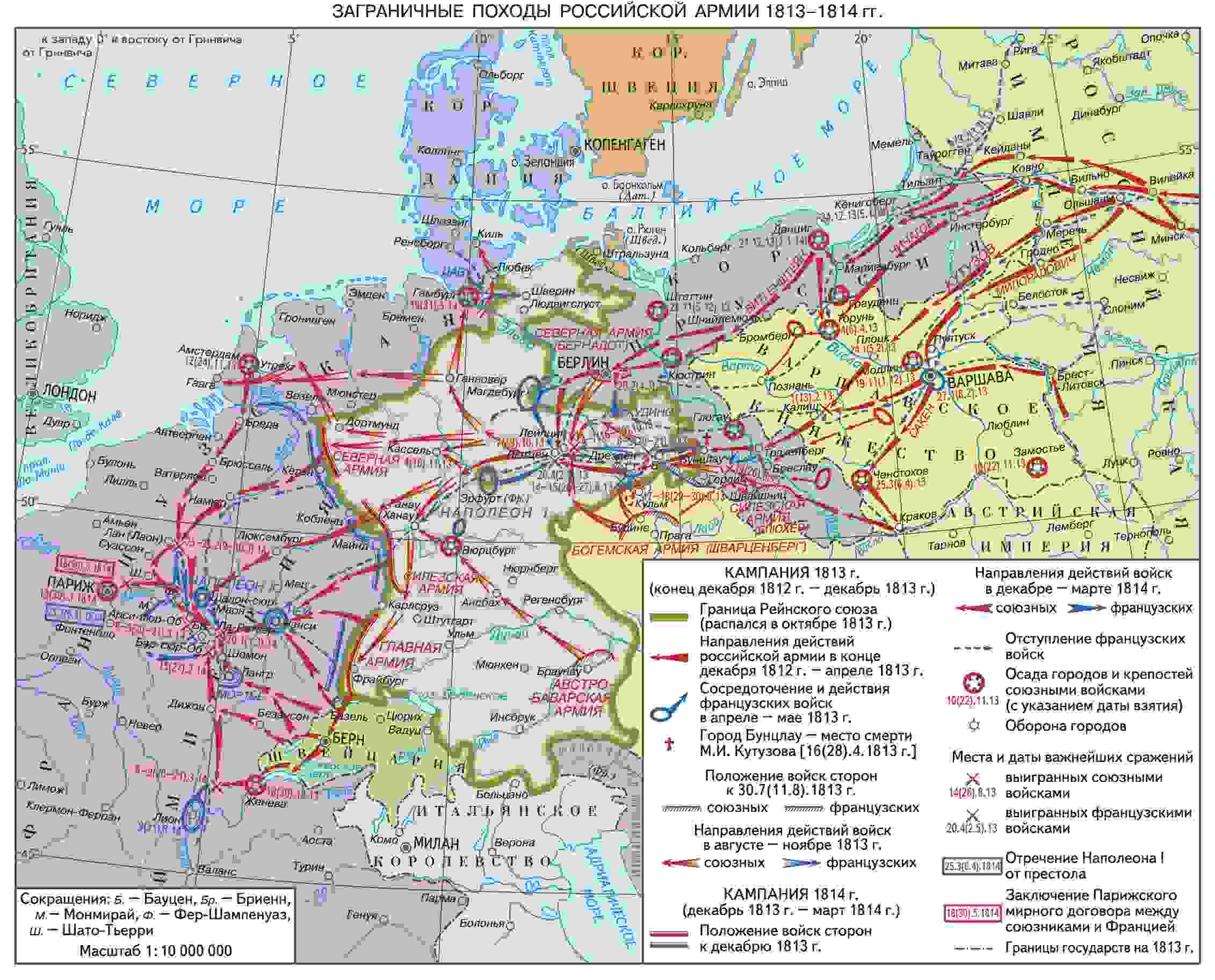 заграничные походы русской армии 1813 1814