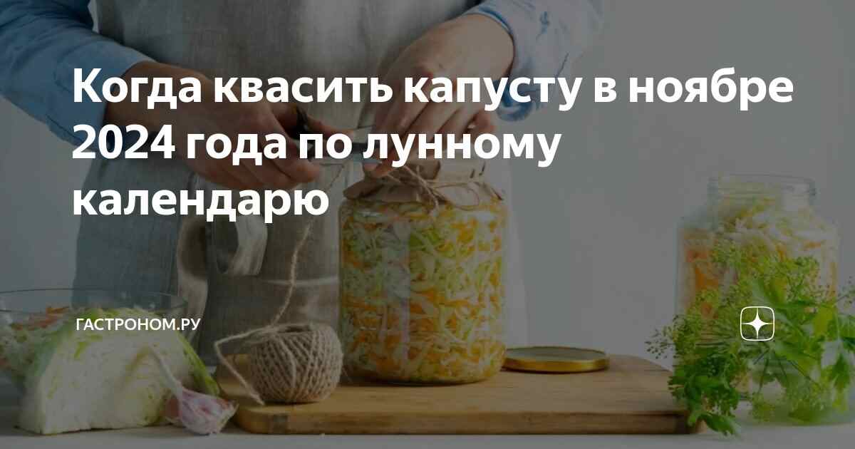 когда квасить капусту в ноябре