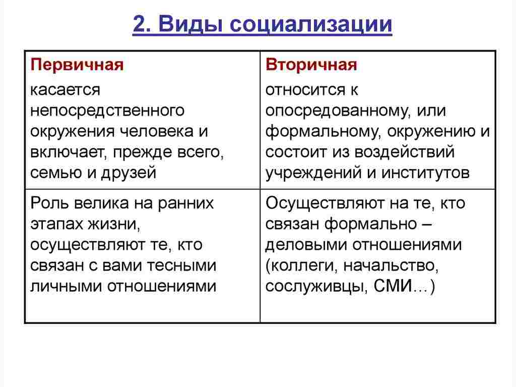 первичная социализация заканчивается с началом трудовой деятельности