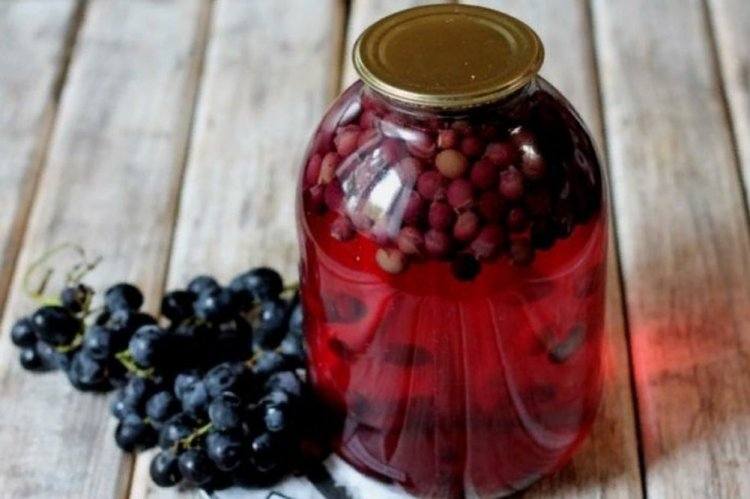 сколько варить компот из винограда в кастрюле