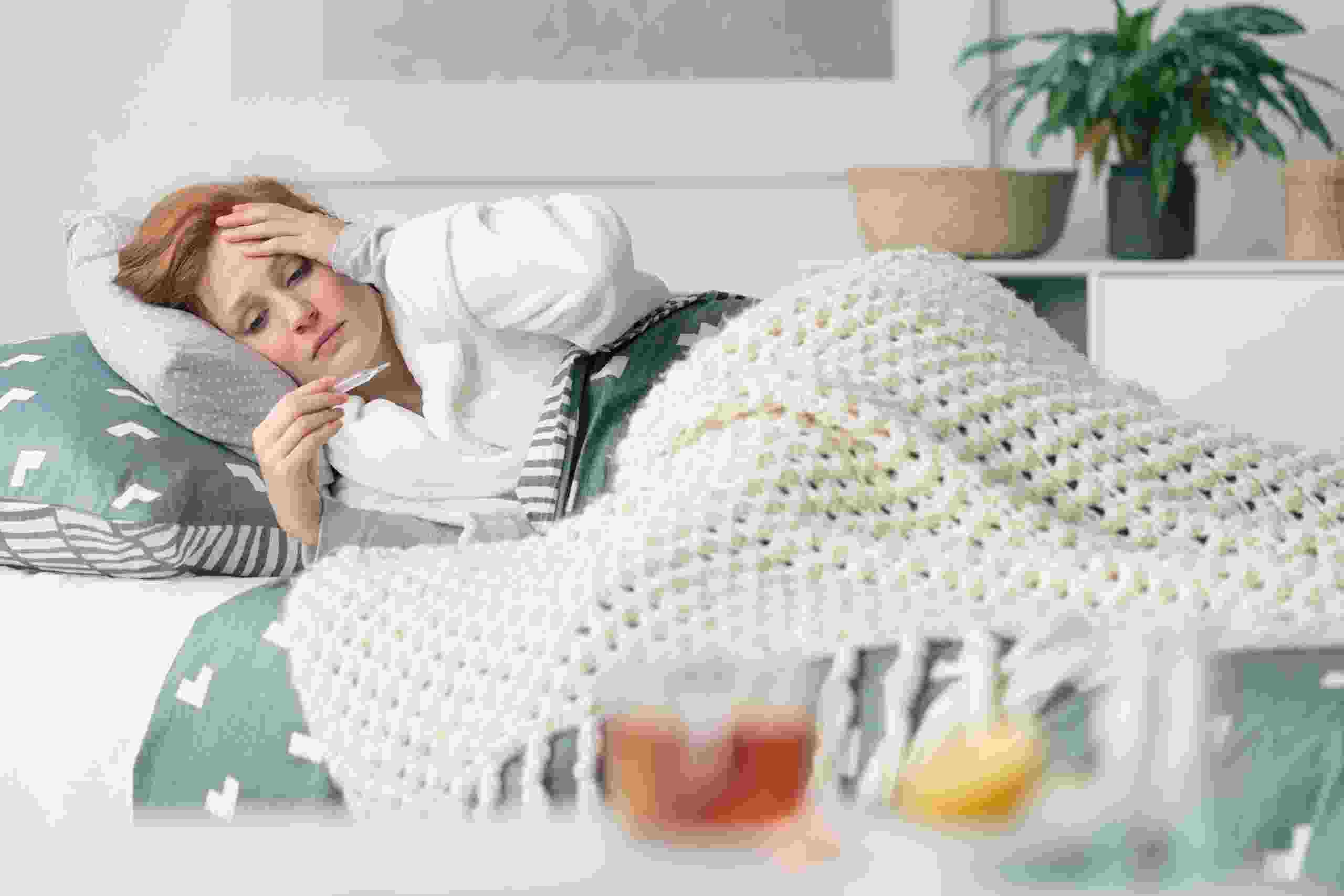 сколько держится температура при орви